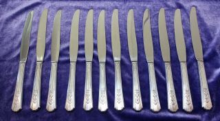 1949 Wm.  A.  Rogers A1 Plus Silver plate silverware set: 74 Rosalie Oneida Ltd. 7