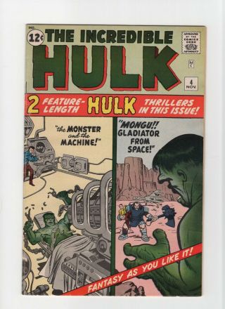 Incredible Hulk 4 Vintage Marvel Comic Key Origin Retold Early Silver Hero 12c