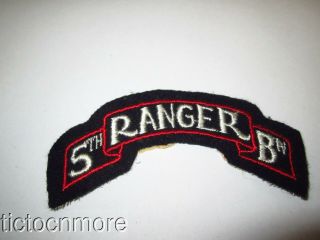 Us Wwii Army Infantry 5th Ranger Battalion Patch Wool
