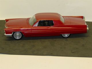 Vintage 1967 Carmine Red Cadillac De Ville,  Dealer Promo Car