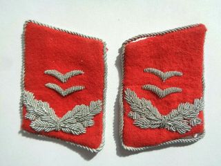 Ww2 German Luftwaffe Collar Tabs (oberleutnant,  Artillery)