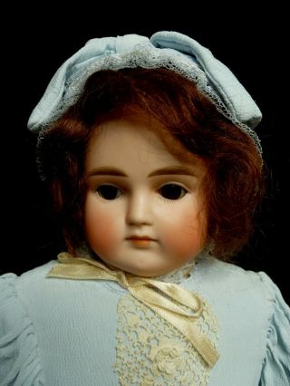 Rare Antique Bisque Kestner Closed Mouth Turned Shoulder Head 18 " Doll