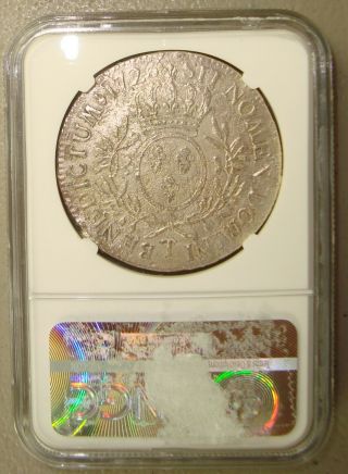 1762 La Dromadaire Shipwreck Recovered 1726 - T France Silver Ecu NGC 4