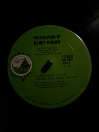 Randy Holden Population 2 Hobbit Records Vintage Vinyl LP Doom Metal 5