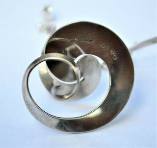 GEORG JENSEN VIVIANNA TORUN BÜLOW - HÜBE SWIRL EARRINGS RARE LARGE MODEL 3