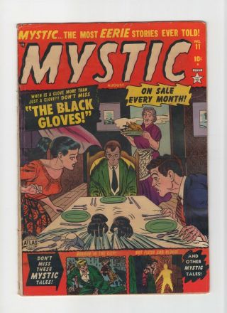 Mystic 11 Vintage Marvel Atlas Comic Pre - Hero Horror Golden Age 10c