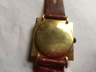 Vintage Jules Jurgensen 18K Solid Gold Mens Wrist Watch 2