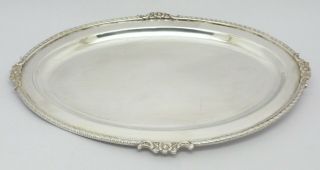Rare Vintage Solid Sterling Silver Salver Tray Hm 2001 147g Great Gift