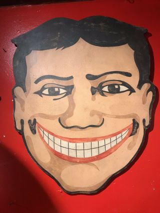 Smiling Face Of Steeplechase Vintage Sign