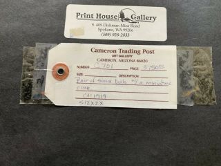 Antique Lakota Beaded Doll Pair C.  1919 Shadow Box Cameron Trading Post OG $3750 3