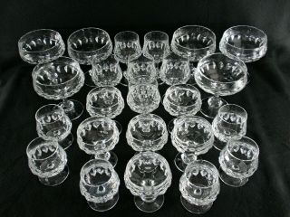 Rare Antique BACCARAT Crystal Set 24 x Brandy Martini Sherry Cocktail Goblet 2