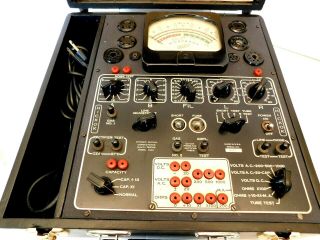 VINTAGE OLD ANTIQUE HICKOCK 510X MUTUAL CONDUCTANCE RADIO TELEVISION TUBE TESTER 7