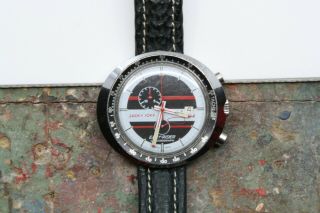 Heuer Jacky Ickx Easy - Rider Chronograph Vintage Watch