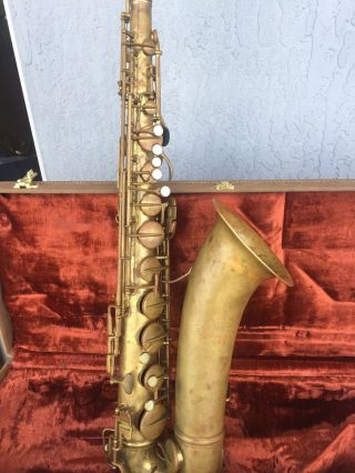 vintage Conn Pan American 60 M tenor Saxophone 10m Cousin Player 2