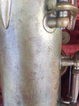 vintage Conn Pan American 60 M tenor Saxophone 10m Cousin Player 9