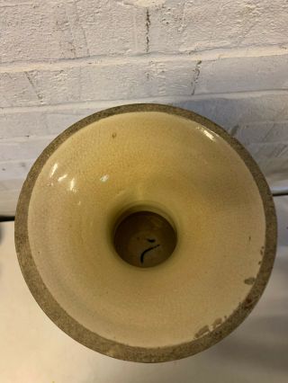 Vintage Antique Japanese Satsuma / Nippon Large Pottery Moriage Vase w/ Samurai 9