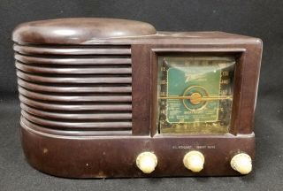 Zenith 6d512 Antique Art Deco Bakelite Old Tube Radio - All