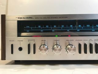 Rare Vintage Realistic STA - 110 AM - FM Stereo Receiver Blue LED Upgrade 4