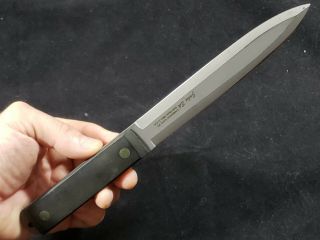 Vintage Rare John Ek Commando Knife 2 W/ Leather Sheath - Bark River
