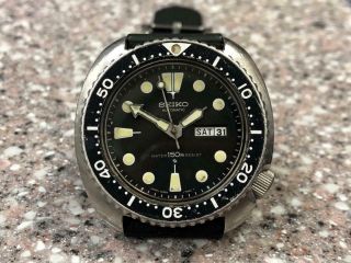 Vintage 1980 Seiko 6309 - 7049 150m Diver Janpan Wristwatch.