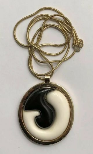 (inv 161) - Rare " Modernist " Vintage Necklace - Lanvin - Paris