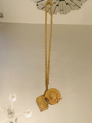 Vintage Chanel Hat & bag Long Necklace 7