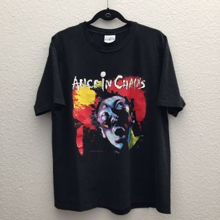 Rare Vintage 1990 Alice In Chains Facelift Tour Short - Sleeve T - Shirt Black