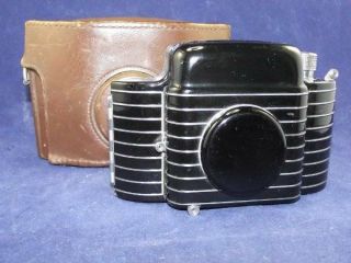 Vintage Kodak Bantam Special Camera 828 & Case - Art Deco - Walter Dorwin Teague
