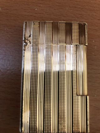 Authentic Vintage St Dupont Lighter Ligne 2 Yellow Gold 4