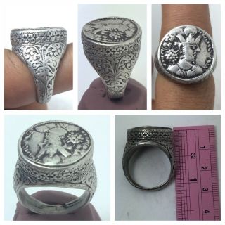 Amazingly Sassanian Solid Silver Ring