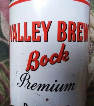 Valley Brew Bock Beer Flat Top Can Bank El Dorado Stockton Ca Extremely Rare