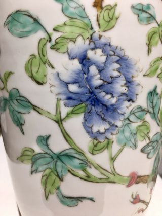 A Fine Early Republic Period Antique Chinese Famille Rose Enameled Vase 7