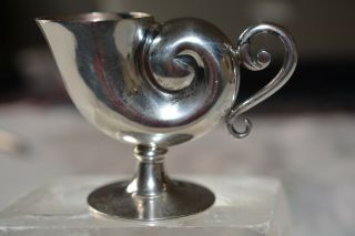 Pampaloni Bichierogra Italian Solid Sterling Silver Horn Of Planty Vase 2 1/4