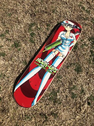 Vintage Hookups Nurse Girl Kandy 1999 Skatebord Deck Extremly Rare Nos 2