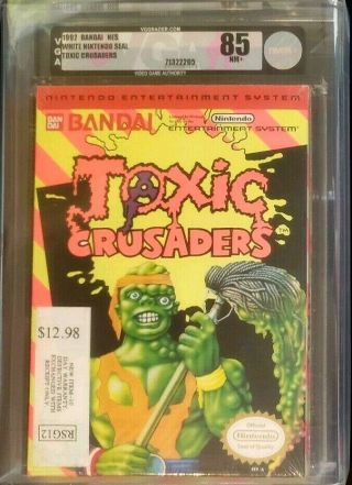 Pristine Rare Toxic Crusaders Nintendo Nes Near Vga 85 Wow