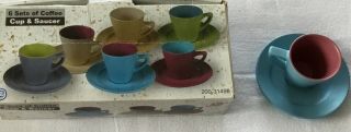 Tea Party China Tea Set For A Child,  Set Of 6 Cups/saucers