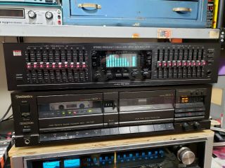Vintage Bsr Eq - 3000 Stereo Frequency Graphic Equalizer W/ Vfd Spectrum Analyzer