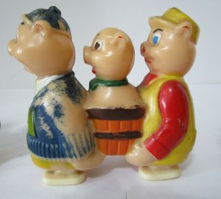Vintage 1960 ' s Set of 4 Plastic Walking Toys 4
