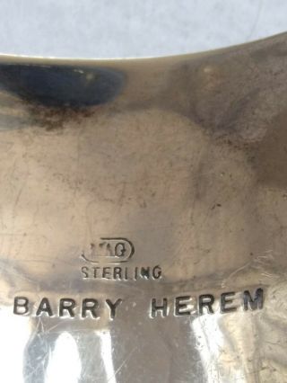 Vintage Sterling Barry Herem North West Coast Design Raven Bracelet 6