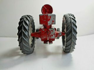 Oldl Diecast Hubley Kiddie Toy Farmall Farm Tractor 490 Wide Front End 1950s 4