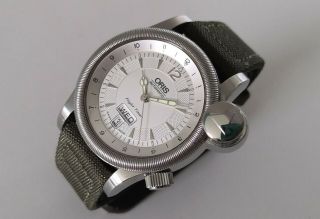 Rare Oris Flight Timer Day/date 25j Automatic Pilots Watch (7568) Box