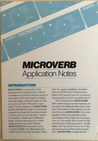 Alesis Microverb,  Microverb II,  plus Four Output AC Power Unit 3