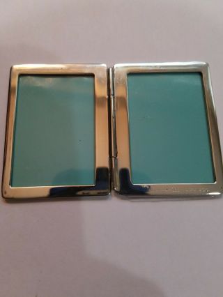 MINATURE TWO FOLD TIFFANY & CO STERLING SILVER PICTURE FRAME Never been. 4