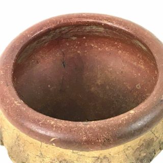 Pre - Columbian Pottery Bowl Turtle Heads Motif 3