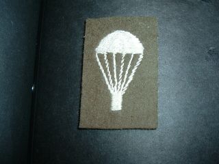 British Airborne Embroidered Parachute Badge " Light Bulb "