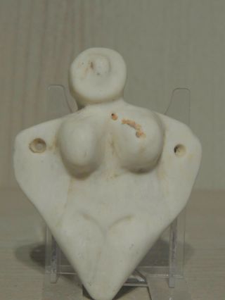 Antique White Stone Figure Statuette,  Fertility,  Mother Godess,  Idol,  God,  Alien
