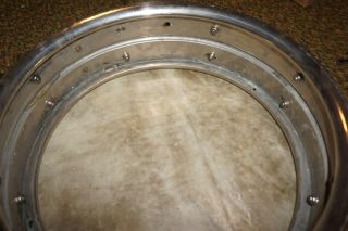 OLD EARLY VINTAGE LUDWIG SNARE DRUM W/ ETCHED / ENGRAVED NAME,  NO BADGE 12