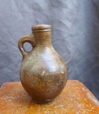 Quality Late 17th Century German Stoneware Lamp - Oil Jug,  Found In Amsterdam