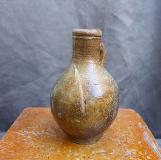 quality late 17th Century German stoneware lamp - oil jug,  found in Amsterdam 2