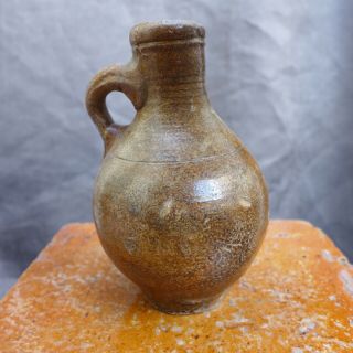 quality late 17th Century German stoneware lamp - oil jug,  found in Amsterdam 8